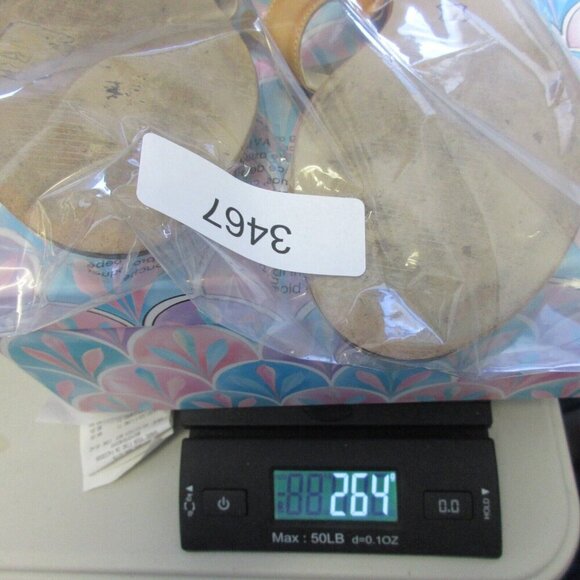 Lavorazione Artigiana Women Toe Ring Sandals 37 Brown Silver Slides Flats 364 - Picture 12 of 12